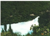 Huka Falls New Zealand, water levels slightly different than the UK