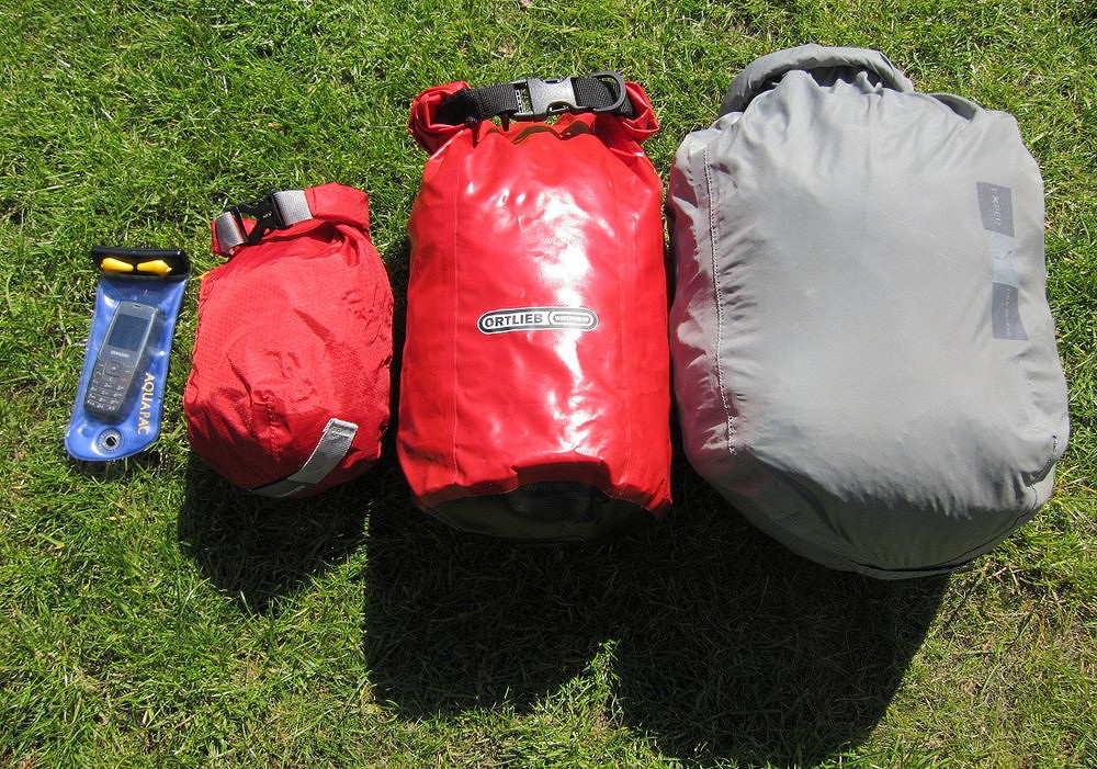 Use several drybags to keep your gear dry and well organised  © Dan Bailey