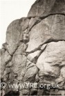 CD Frankland climbing soloing Central Climb circa 1927