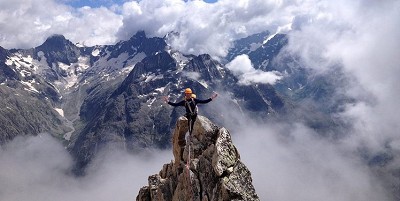 Top of the world on the Aiguille Dibona  © rd20
