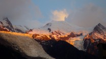 Losing the sun, Mont Blanc