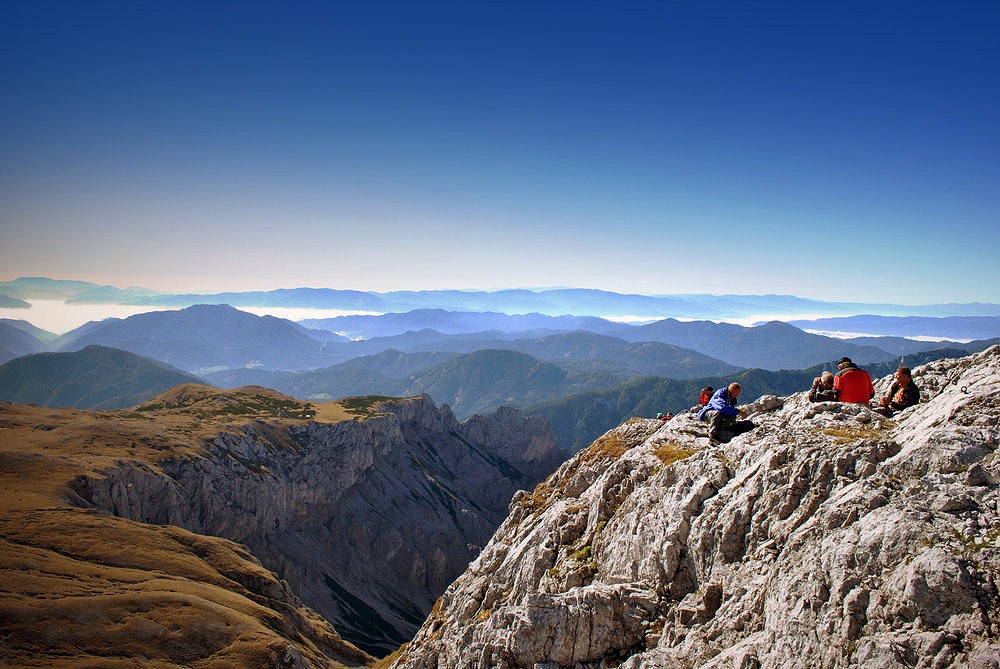 Taking a rest on the top of Hochschwab (Alps, Austria)  © Thomas Kovacs