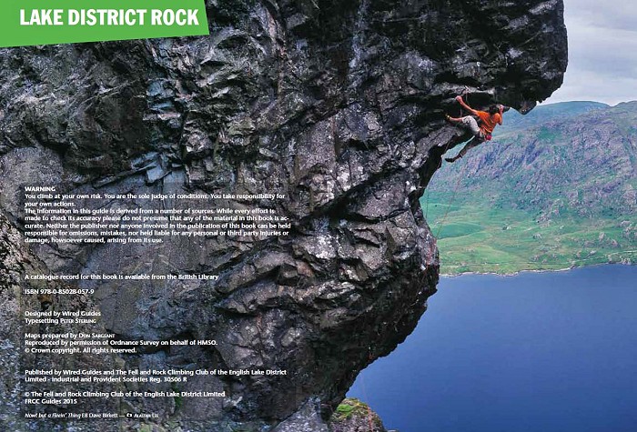 Sample Page of Lake District Rock   © FRCC / Wired Guides