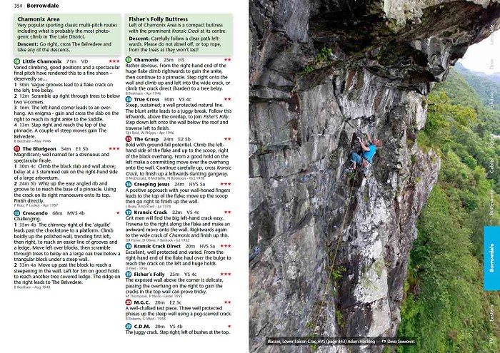 Sample Page of Lake District Rock  © FRCC / Wired Guides