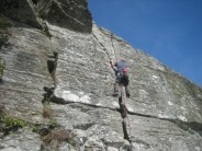 Clive Heath on 1st ascent