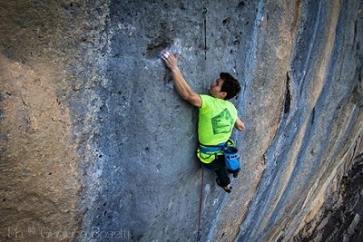 Stefano Ghisolfi on Biographie, 9a+, Céüse, France  © Gianluca Bosetti