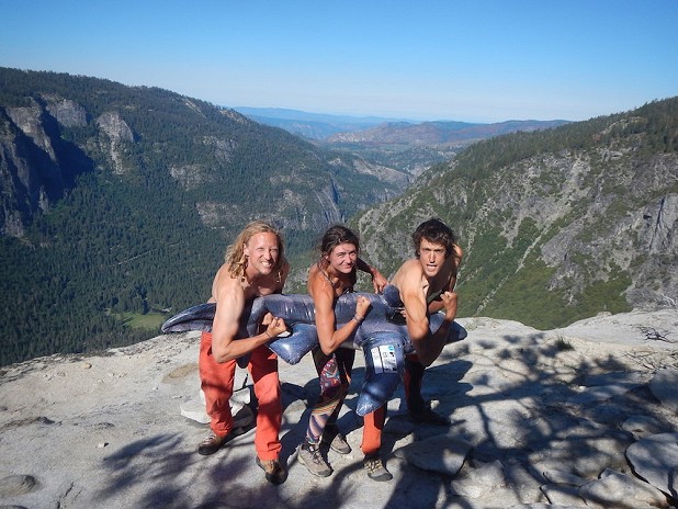Chris, Bronwyn and Jacob on top of El Cap  © Jacob Cook