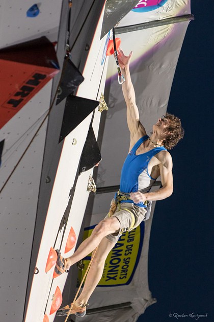Ondra misses the hold - putting him in 2nd place  © Haugeard