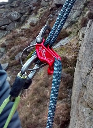 The Pivot being used for abseiling  © TobyA