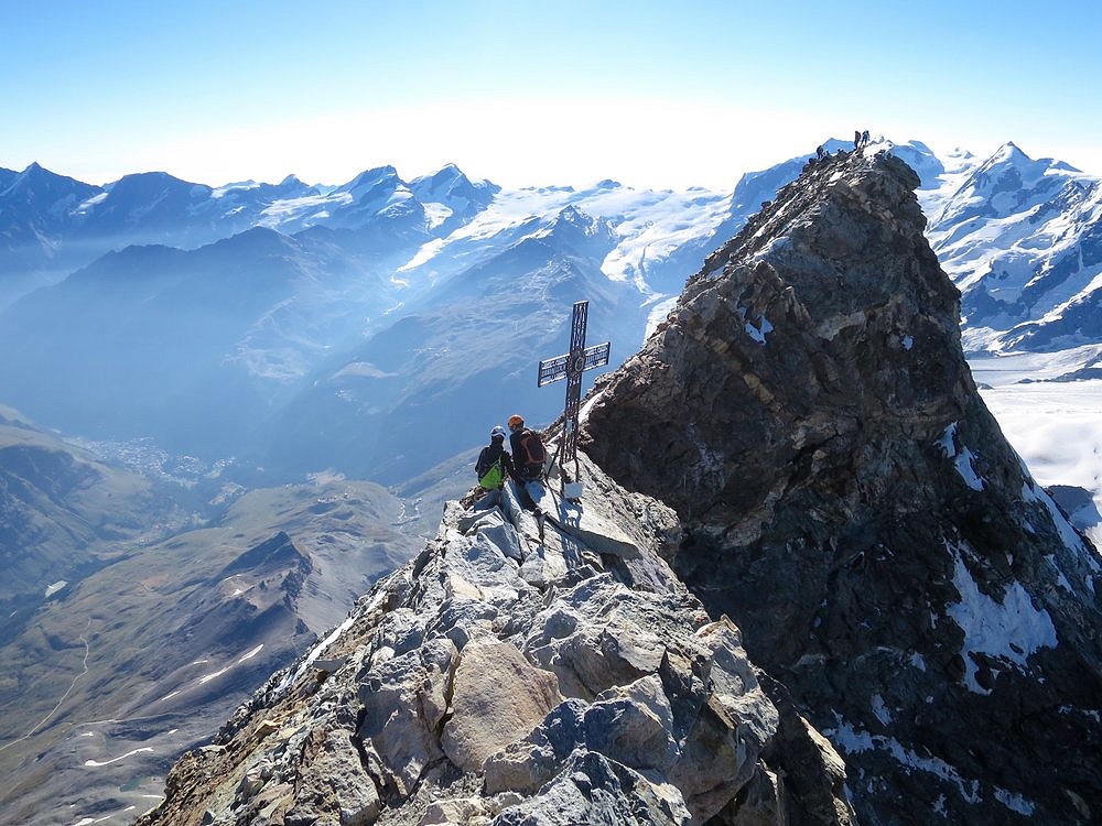 Summit of The Matterhorn from the Italian summit to the Swiss. 21/07/2015  © rupertconant