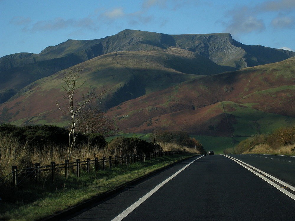 Blencathra from the A66 - windscreen views don't get much more enticing   © Dan Bailey