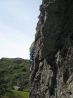Climber on West Buttress