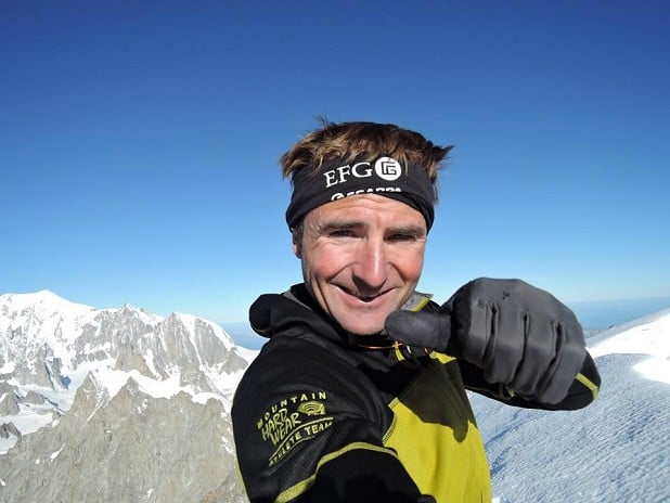Ueli on Pointe Walker during his 82 summits challenge  © Ueli Steck