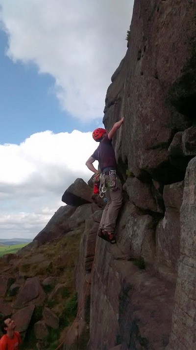 The Balance Pant and Logo T, in use on Stanage  © Toby Archer