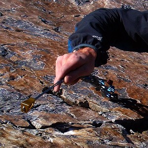 The Wild Country Superlight Offset Rocks in action at Gogarth  © Tim Neill