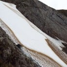 Side-view of the massive snowfield