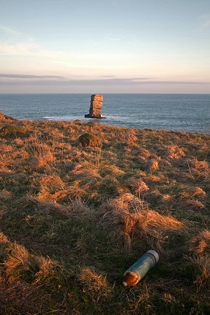 A beautiful Pembrokeshire sunset...and a bomb...  © Rob Greenwood - UKC