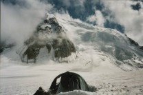 Camping on the Vallee Blanche