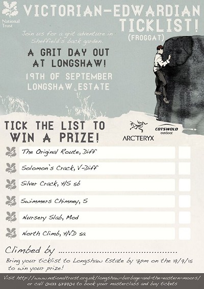 Grit Day Out Tick Lists  © National Trust