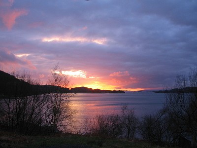 Stormy sunset over Sound of Arisaig  © len