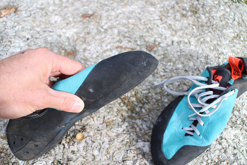 Looking at the thickness and shape of the sole on the Five Ten Verdon  © UKC Gear