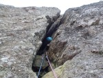 I'am sure there was a climber attached earlier!  A Brimham Offwidth in the lakes, superb : )