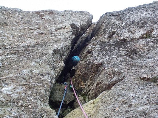 I'am sure there was a climber attached earlier!  A Brimham Offwidth in the lakes, superb : )  © petegunn