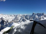 Gearing up at the Aiguille Du Midi