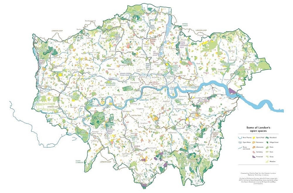 There's more green space and more miles of paths than you might think  © Greater London National Park City
