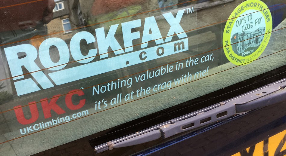Rockfax and UKC Car stickers  © AJ