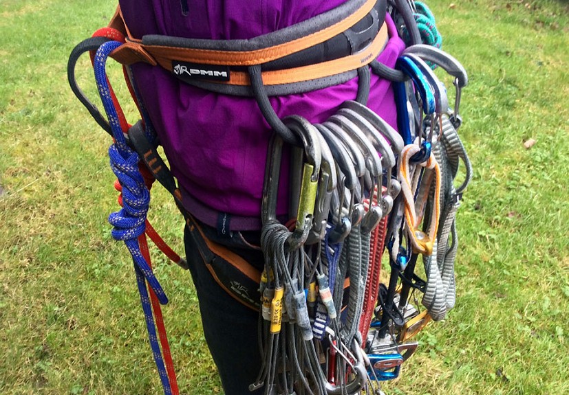 The DMM Maverick 2 harness loaded up  © Tim Neill