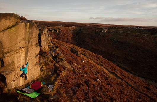 Catching the early morning sun on West Side Story  © Rob Greenwood - UKClimbing