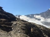 After the refugio Mario Bezzi, with the Glacier de Gliairetta in the distance.<br>© tintinandpip