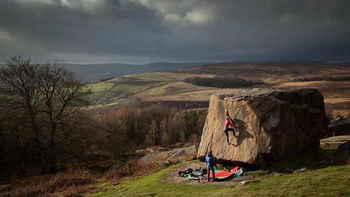 In between the endless showers, there has been the odd moment...  © Rob Greenwood - UKClimbing