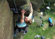 Jaz stretching round the breaks @ Burbage South