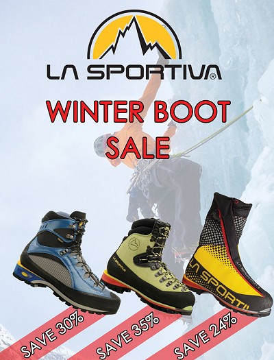 La Sportiva Winter Boot Sale - save up to 35%  © Joe Brown - Snowdonia