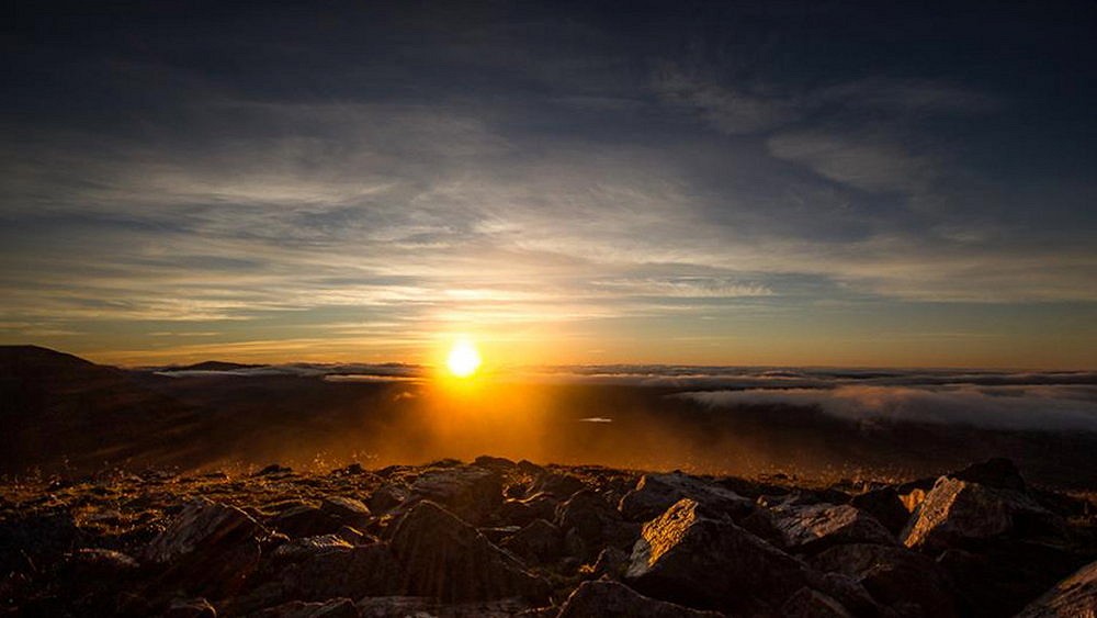 Sunrise from Beinn a' Ghlo  © Alan Rowan