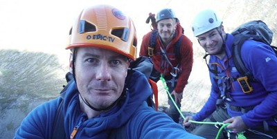Alan, Fraser and Robert on the Summit of Carn Dearg  © Alan McIntosh