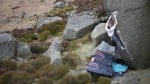 Ned Feehally on his new problem at Burbage South - Thick End of the Wedge