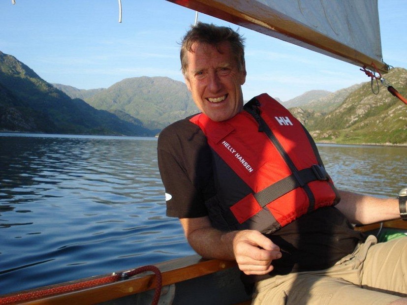 Steve sailing down Loch Hourn  © Ron Caunt
