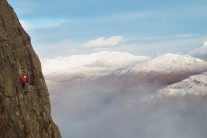 View from curved ridge, Buchaille Etive Mor