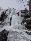 A random section of steep ice in the Adirondacks
