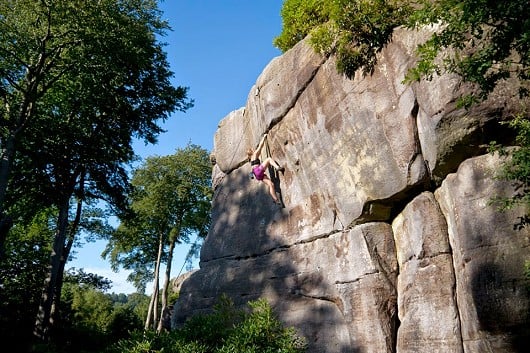 Emma on the upper section of Engagement Wall  © Daimon Beail