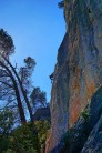 Clare climbing at Chateaudouble in the South of France this week