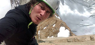 Marc-Andre Leclerc on the first solo ascent of The Corkscrew  © Marc-Andre Leclerc