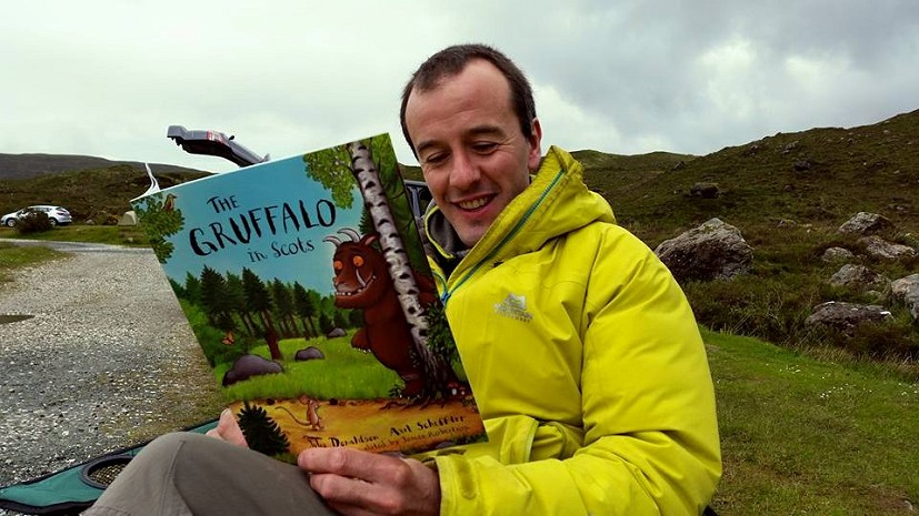 Dave MacLeod doing some research for his upcoming children's book  © Chris Prescott