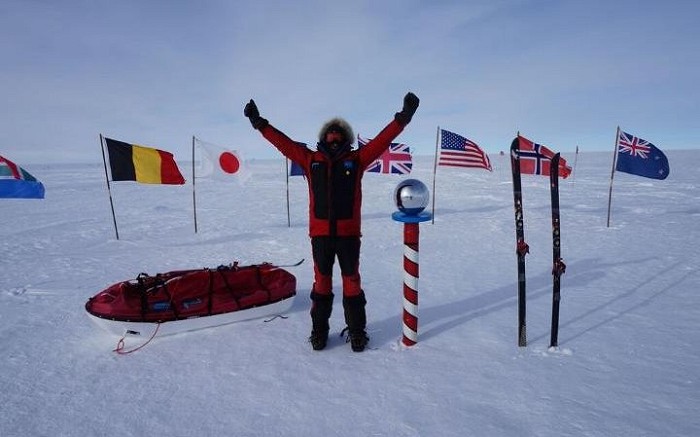 Luke Robertson: the first Scot and the youngest Brit to ski unsupported to the South Pole  © Luke Robertson