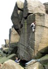 Laurie Rogerson on The Knock - E5 6a