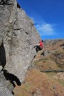 Craig Matheson on the first ascent of Mr Cuddles