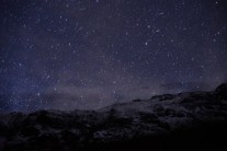Night sky in the Honister Pass